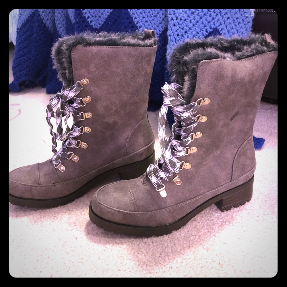 Just Fab Fuzzy Boots